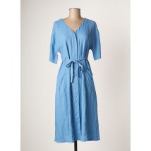 SKFK - Robe mi-longue bleu en viscose - Femme - Taille 36 - Modz