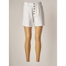 SCHOOL RAG - Short blanc en coton - Femme - Taille 34 - Modz