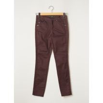 STREET ONE - Pantalon slim marron en coton - Femme - Taille 34 - Modz
