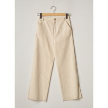I-COTON - Pantalon droit beige en coton - Femme - Taille 34 - Modz