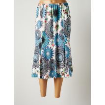 JUMFIL - Jupe mi-longue bleu en polyester - Femme - Taille 38 - Modz