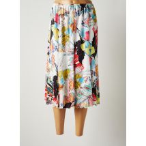 JUMFIL - Jupe mi-longue blanc en polyester - Femme - Taille 46 - Modz