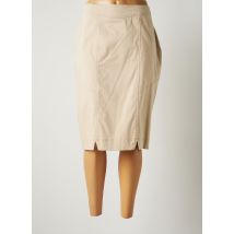 JUMFIL - Jupe mi-longue beige en coton - Femme - Taille 48 - Modz