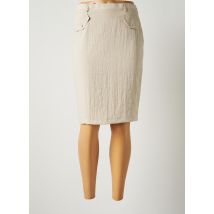 JUMFIL - Jupe mi-longue beige en viscose - Femme - Taille 38 - Modz