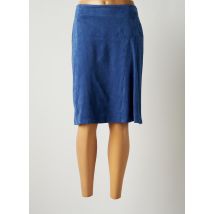 JUMFIL - Jupe mi-longue bleu en polyester - Femme - Taille 42 - Modz