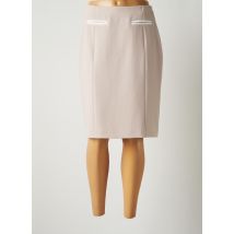 JUMFIL - Jupe mi-longue beige en polyester - Femme - Taille 46 - Modz