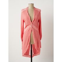 DANIELA DALLAVALLE - Gilet manches longues rose en viscose - Femme - Taille 42 - Modz