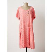 DANIELA DALLAVALLE - Robe mi-longue rose en viscose - Femme - Taille 42 - Modz
