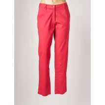 KARIBAN - Pantalon chino rouge en coton - Femme - Taille 34 - Modz