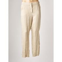 FUEGO WOMAN - Pantalon droit beige en lin - Femme - Taille 48 - Modz