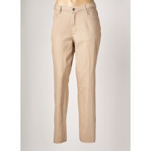 JUMFIL - Pantalon droit beige en coton - Femme - Taille 50 - Modz