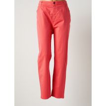 FRED SABATIER - Pantalon droit rose en coton - Femme - Taille 52 - Modz