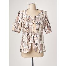 JUMFIL - Chemisier beige en lin - Femme - Taille 40 - Modz