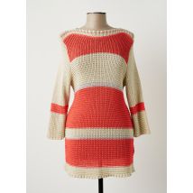 JUMFIL - Pull tunique orange en acrylique - Femme - Taille 44 - Modz