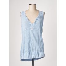 ELISA CAVALETTI - Top bleu en lin - Femme - Taille 40 - Modz
