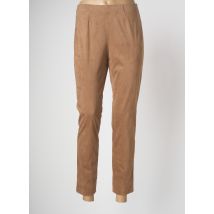 RAFFAELLO ROSSI - Pantalon slim marron en polyester - Femme - Taille 42 - Modz