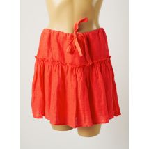 ZYGA - Jupe courte orange en lin - Femme - Taille 40 - Modz