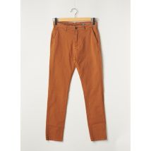 ZETA - Pantalon chino marron en coton - Femme - Taille 40 - Modz