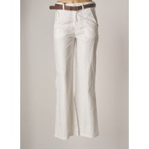 TENSIONE IN - Pantalon flare blanc en coton - Femme - Taille 36 - Modz