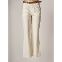 TENSIONE IN - Pantalon flare beige en coton - Femme - Taille 38 - Modz