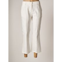 TENSIONE IN - Pantalon 7/8 blanc en coton - Femme - Taille 36 - Modz