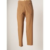 TENSIONE IN - Pantalon large marron en polyester - Femme - Taille 38 - Modz