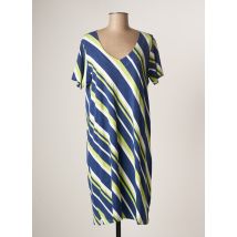 CHRISTIAN CANE - Robe mi-longue bleu en viscose - Femme - Taille 40 - Modz
