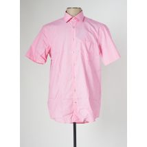 SEIDEN STICKER - Chemise manches courtes rose en coton - Homme - Taille M - Modz