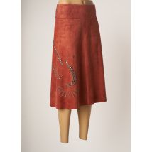 KOSMIKA - Jupe mi-longue marron en polyester - Femme - Taille 40 - Modz