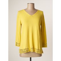 TRIPODE - Pull jaune en viscose - Femme - Taille 42 - Modz