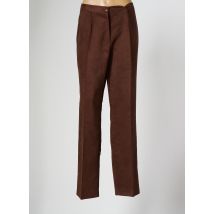 ATIAN - Pantalon droit marron en polyester - Femme - Taille 46 - Modz