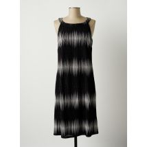 COMMA - Robe mi-longue noir en polyester - Femme - Taille 38 - Modz