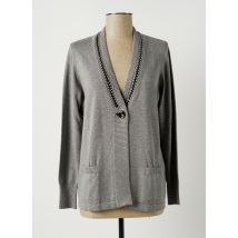 RABE - Gilet manches longues gris en viscose pour femme - Taille 40 - Modz