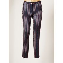 SAINT HILAIRE - Pantalon droit bleu en lin - Femme - Taille 42 - Modz