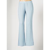 D.SPORT - Pantalon flare bleu en lin - Femme - Taille 38 - Modz