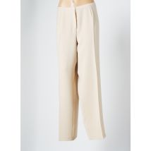 BASLER - Pantalon droit beige en polyester - Femme - Taille 50 - Modz