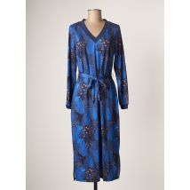 K-DESIGN - Robe mi-longue bleu en polyester - Femme - Taille 40 - Modz