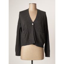 NICE THINGS - Gilet manches longues gris en laine - Femme - Taille 34 - Modz