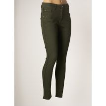 PARA MI - Pantalon slim vert en coton - Femme - Taille 44 - Modz