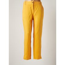 C'EST BEAU LA VIE - Pantalon chino orange en lyocell pour femme - Taille 42 - Modz