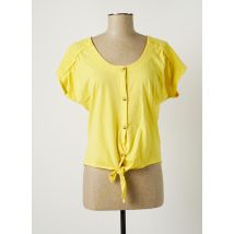 C'EST BEAU LA VIE - T-shirt jaune en coton pour femme - Taille 44 - Modz
