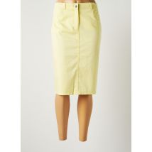 GERRY WEBER - Jupe mi-longue jaune en coton pour femme - Taille 46 - Modz