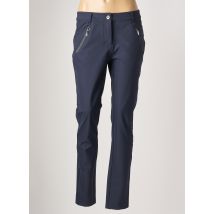 FRANSA - Pantalon chino bleu en polyamide - Femme - Taille 40 - Modz