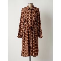 GEISHA - Robe mi-longue marron en polyester - Femme - Taille 44 - Modz