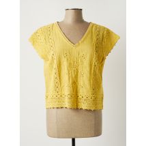 MD'M - Top jaune en coton - Femme - Taille 42 - Modz