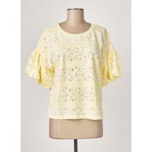 LEO & UGO - Top jaune en viscose - Femme - Taille 38 - Modz