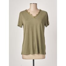 FRANSA - T-shirt vert en modal pour femme - Taille 36 - Modz