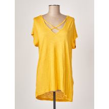 TIFFOSI - T-shirt jaune en viscose - Femme - Taille 38 - Modz