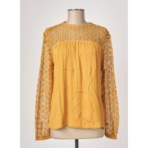 SUPERDRY - Blouse jaune en polyester - Femme - Taille 42 - Modz