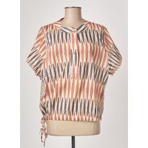 GEISHA - Blouse marron en coton - Femme - Taille 40 - Modz